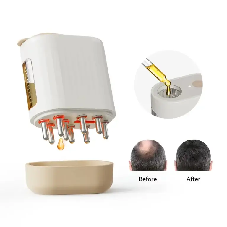 LED Scalp Massager for Hair Growth – Anti Hair Loss Comb with Oil ...
