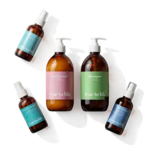 Personalised Shampoo, Conditioner and Natural Thrermal Heat Protector and Moisturing Hair Mist