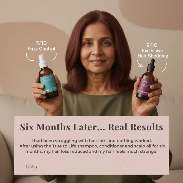 Six Months Later... Real Results I had been struggling with hair loss and nothing worked.