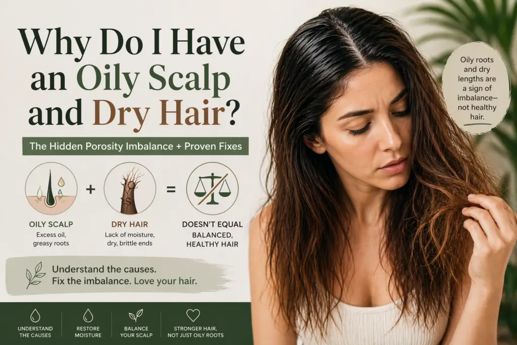 oily scalp and dry hair