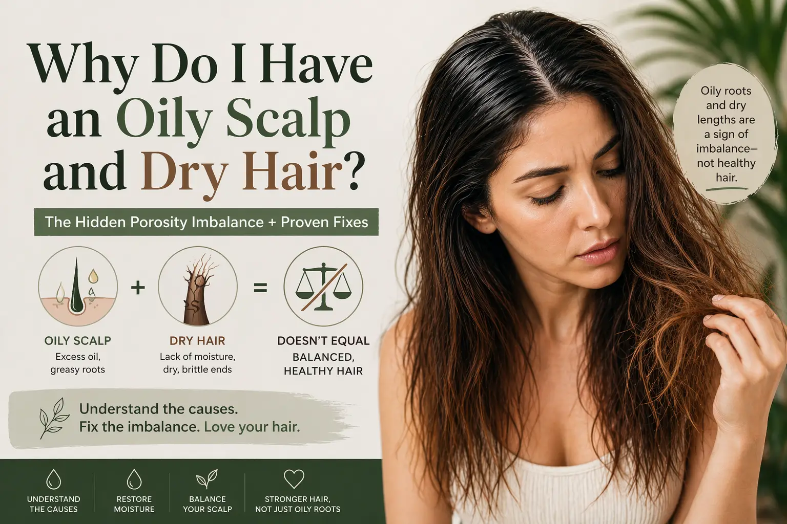 oily scalp and dry hair
