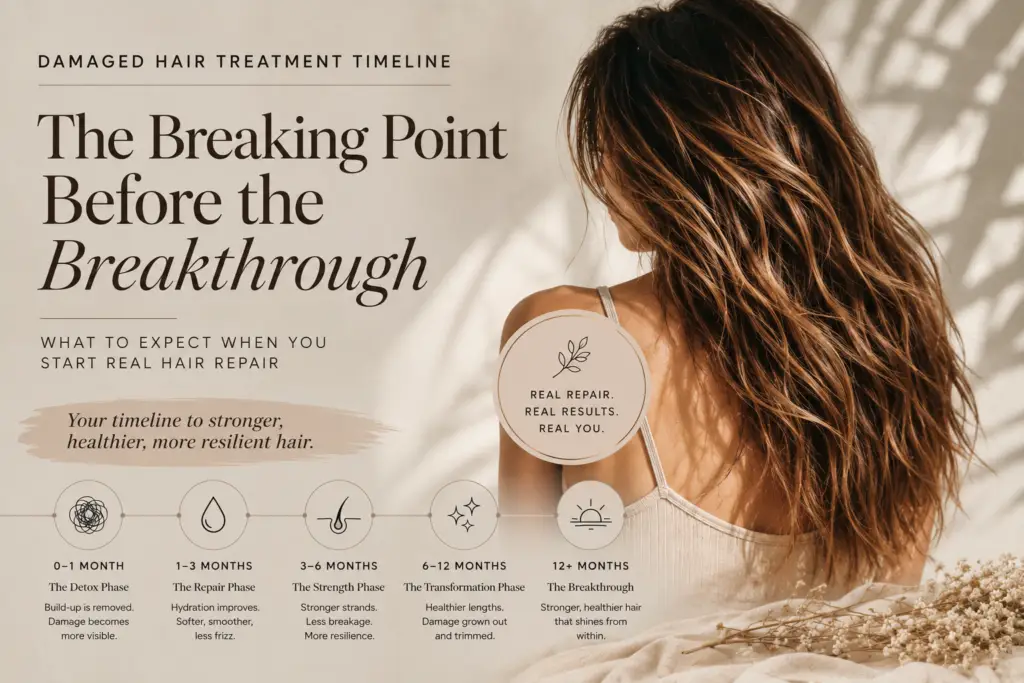 damaged hair treatment, bleached hair, heat damaged hair