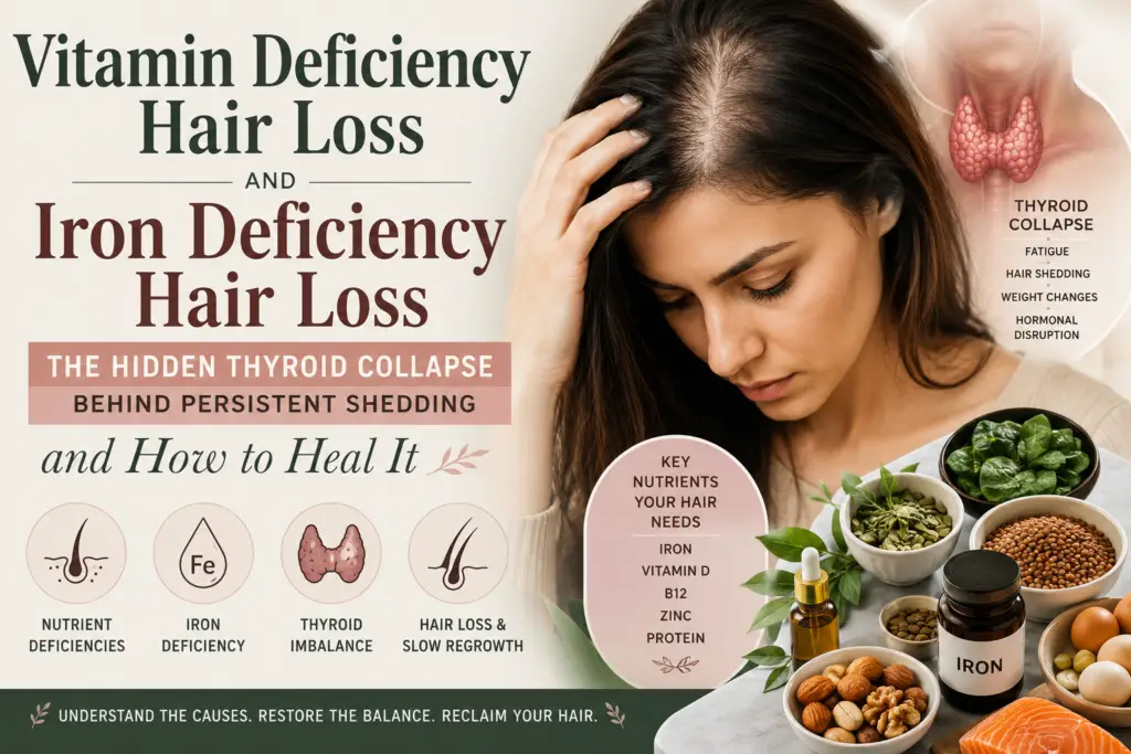 vitamin deficiency hair loss and iron deficiency hair loss